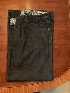 Goldsign Women's Luxury Denim Boot Cut Mid Rise Dark Blue Jeans 31 Wore 2 Times - Picture 1 of 10