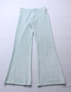 Carter's Girl's Solid High Rise Ribbed Flare Velour Pants EJ3 Blue Size 8 NWT - Picture 1 of 4