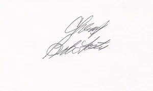 Bob Foster Boxing Auto Signed 3x5 Index Card Free Shipping! - Picture 1 of 1