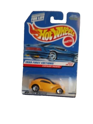 Nuevo Chrysler Pronto # 23 de 26 MOMC amarillo primeras ediciones Hot Wheels 1999 Foto 1 de 3