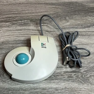 VTG 1989 Logitech TrackMan Stationary Mouse Trackball Serial T-CD2-6F - Picture 1 of 8