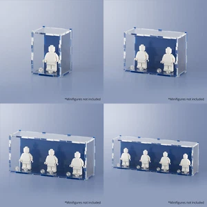 Navy Blue LEGO Minifigure Display Case - Picture 1 of 15