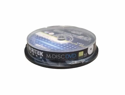 50 x Ritek M-Disc DVD Printable 4.7GB 4x Long Term Archive - Lasts 1000 Years - Image 1 of 3