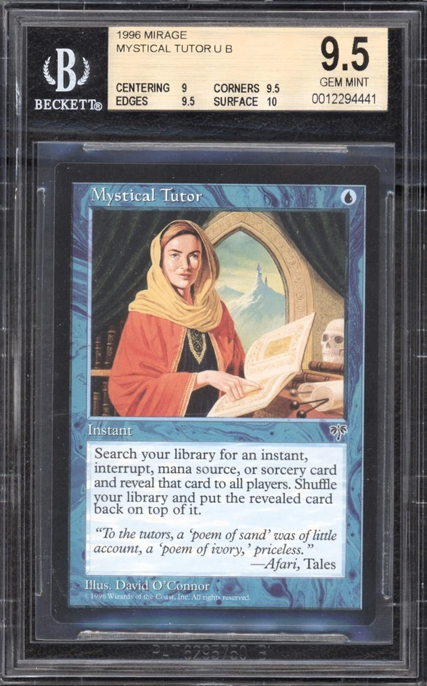 Magic the Gathering MTG Mystical Tutor Mirage BGS 9.5 (9,95,95,10) HTF CGC PSA - Image 1 of 1
