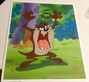 Warner Bros Cel Taz Classic Diavolo della Tasmania Rara Edizione Numero 1 Edizione Cell - Foto 1 di 11