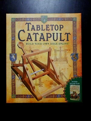 TABLETOP CATAPULT  Build Your Own Siege Engine Book & Wood Toy  - Image 1 of 4