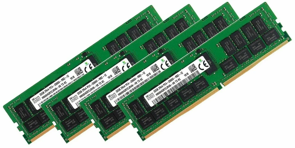 Hynix 4x 32GB RAM ECC REG DDR4 2666 MHz für Lenovo ThinkAgile HX1520-R - Bild 1 von 1