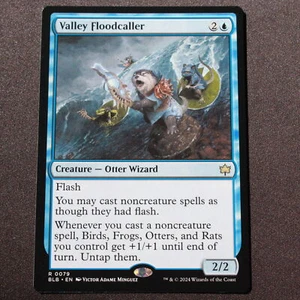 Valley Floodcaller Magic The Gathering Bloomburrow raro 79 casi nuevo - Imagen 1 de 6