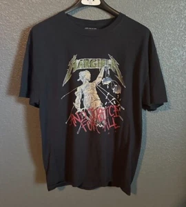 Bleach Metallica Vintage and Justice for All 88-89 Belgien Konzert-T-Shirt groß - Bild 1 von 3