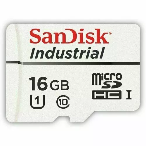 Micro SD Sandisk Industrial Temperature 16GB classe 10 UHS-I SDSDQAF3-016G-I  - Immagine 1 di 1