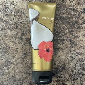 Bath & Body Works EXOTIC COCONUT PLEASURES Körpercreme 8 Unzen SELTEN eingestellt NEU - Bild 1 von 3