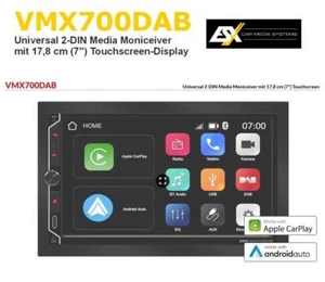 ESX VMX700DAB Universal 2-DIN Media Moniceiver Autoradio mit Touchscreen Display - Bild 1 von 12