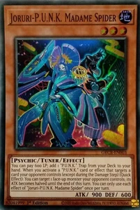 GRCR-EN003 JORURI-P.U.N.K. MADAME SPIDER SUPER RARE 1.AUFLAGE YuGiOh KARTE - Bild 1 von 1
