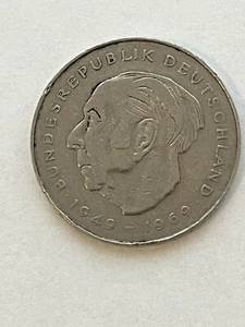 West German 2 Deutsche Mark 1978 Coin 1949-1969 J Mint Mark - Picture 1 of 4