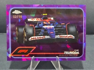 2024 Topps Chrome Sapphire Formula 1 F1 Yuki Tsunoda Purple 02/10 #89 - Imagen 1 de 2