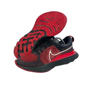 Nike Mens React Infinity 2 CT2357-006 Red And Black Sneaker Shoes Size 9.5 - Bild 1 von 8