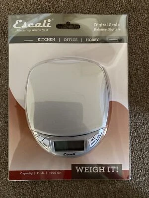 NUEVA Báscula Digital Escali N115S Pico, Capacidad 11lb, Plateada/Gris Foto 1 de 2