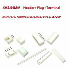 XH2.54MM Header&Plug and Terminal Connector JST PCB 2 Pin/3 Pin/4 Pin/5~20Pin