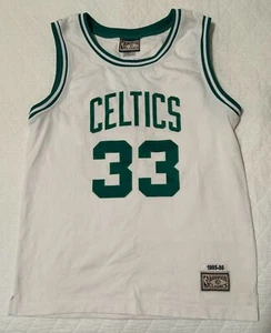 Larry Bird 1985-1986 Boston Celtics NBA White Jersey Hardwood Classics - Size S - Bild 1 von 7