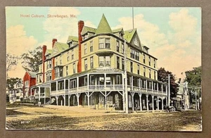 Skowhegan ME View of the Hotel Coburn SHIPS FREE - Picture 1 of 2