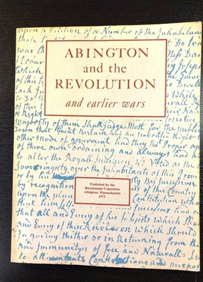 1975 Abington & American Revolution Massachusetts History FREE SHIPPING - Image 1 of 4