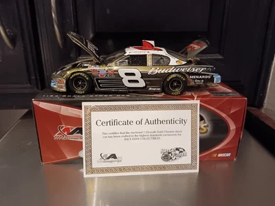 1/24 Dale Earnhardt Jr Budweiser 57 Cevy 50 Aniversario Dorado Cromo CWC Foto 1 de 4