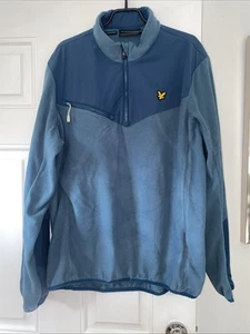 Lyle & Scott 1/4 Zip Jacket Pullover Fleece Lining - Mens XL - Picture 1 of 9