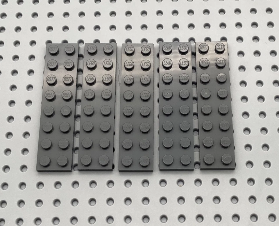 LEGO® 5x Platte Bauplatte 2x8 flach 3034 neu dunkelgrau - Bild 1 von 1