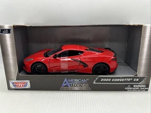 1/24 MOTOR MAX American Legends 2020 Chevy Corvette C8 Red jm 79360 - Picture 1 of 15