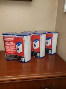 Coleman 6 Pack Type B Pool Filter Pump Replacement Cartridges - Picture 1 of 4