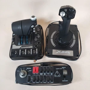 Logitech X-56 H.O.T.A.S for Flight Simulation With Flight Switch Panel - Picture 1 of 11