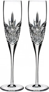 SET di 2, WATERFORD Crystal Love Forever Champagne Toast Flauti 7 oz - Foto 1 di 1