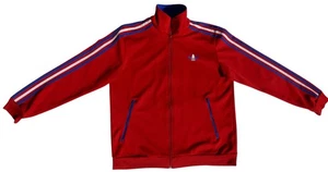 Adidas Firebird Red White Blue Retro Vintage Full Zip Track Jacket Size L - Picture 1 of 6