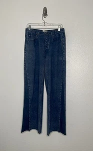 Rag & Bone Miramar Terry Wide Leg Pant Sweatpant Jeans Blue Size Medium - Picture 1 of 7