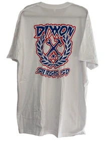 Dixxon Mens T Shirt Size 2XL Short Sleeve White Red Blue Graphic Sturgis SD - Picture 1 of 8
