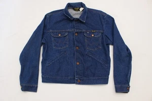 VTG Wrangler 60's 70's womens sz 44 blue denim button down collared jacket - Picture 1 of 18