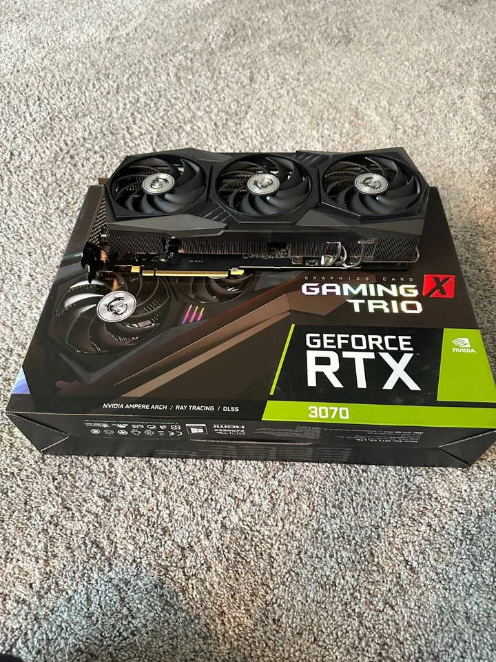 MSI GeForce RTX 3070 GAMING X TRIO 8GB GDDR6 Graphics Card - Image 1 of 1