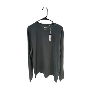Camicia uomo girocollo Duofold manica lunga design alpino nuova con etichetta sbiadita sempreverde S - Foto 1 di 2
