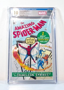 AMAZING SPIDER-MAN #1 1 OZ. SILVER FOIL SHEET CGC 10. W/Orig. Packaging. #402. - Picture 1 of 3