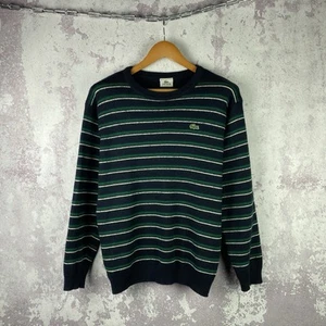 Vintage Sweater Lacoste Wool Striped Men’s Luxury Long Sleeve Classic Y2K Size 6 - Picture 1 of 5