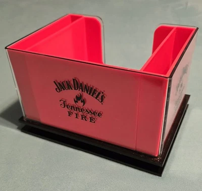 Jack Daniels Tennesee Fire Bar Caddy Promo Napkin/straw Holder - Image 1 of 4