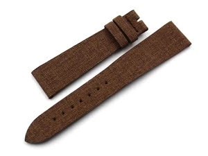 Cinturini Materiale Vegano Effetto Gommato Marrone Varie Misure Made Italy Nuovo - Picture 1 of 4