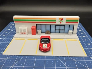 7 ELEVEN 3D GEDRUCKTES DIORAMA MASSSTAB 1:64 DISPLAY MIT ZUBEHÖR KOSTENLOSER VERSAND AUS DEN USA - Bild 1 von 12