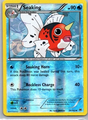 Pokemon TCG Seaking 28/162 BREAKthrough Reverse LP - Image 1 of 2