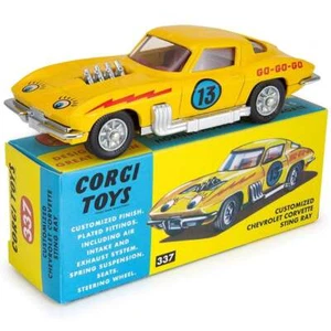 Corgi Model Club 337 Customised Chevrolet Corvette Sting Ray Diecast Car inc CoA - Picture 1 of 7