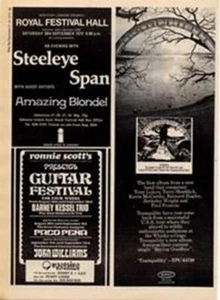 Tranquility LP Steeleye Span Amazing Blondel Show Anzeige Time Out Schnitt 1972 - Bild 1 von 1