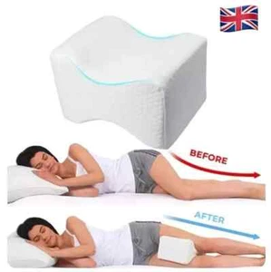 Memory Foam Knee Pillow – Orthopedic Leg, Hip & Back Support for Side Sleepers - Picture 1 of 6