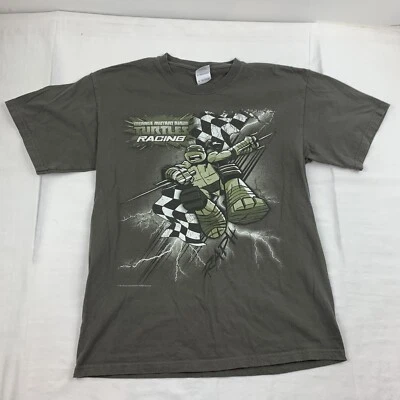 Футболка гоночная Teenage Mutant Ninja Turtles для взрослых средний размер зеленая Nickelodeon 2012 - Изображение 1 из 4