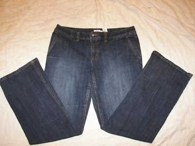 Pantalones/jeans de mezclilla elásticos de tiro bajo Liz & Co. - talla 12 Foto 1 de 4