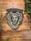 STONE GARDEN ROMAN LADY SHELF PLAQUE SCONCE HANGING ORNAMENT